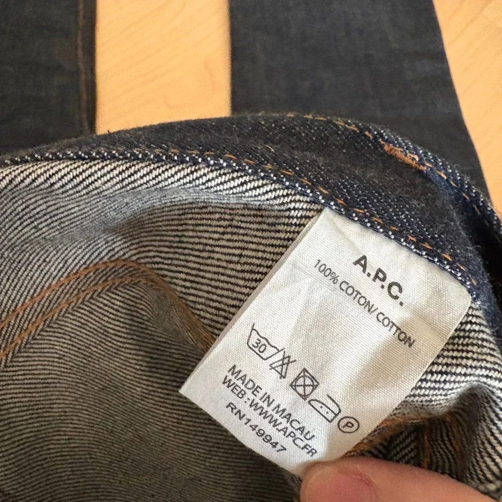 A.P.C. Petit Standard Raw Denim Selvedge Jeans Size‎ 28
